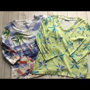 Women’s Medium Tropical Tops Lot